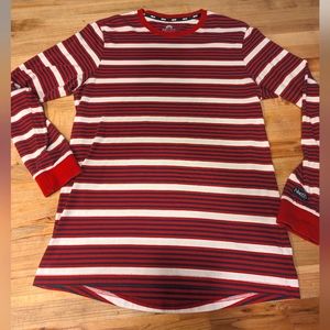 Nike SB Dri-Fit long sleeve droptail striped sweater tee shirt